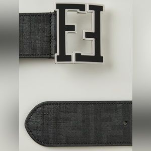 Fendi Men’s Reversible Belt - Navy-Black